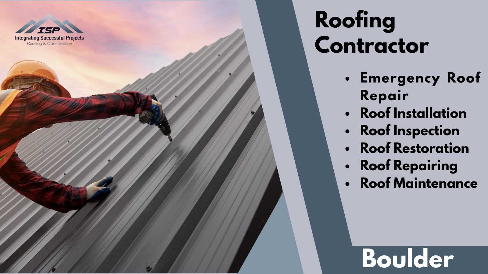 Roofing Contractor in Boulder